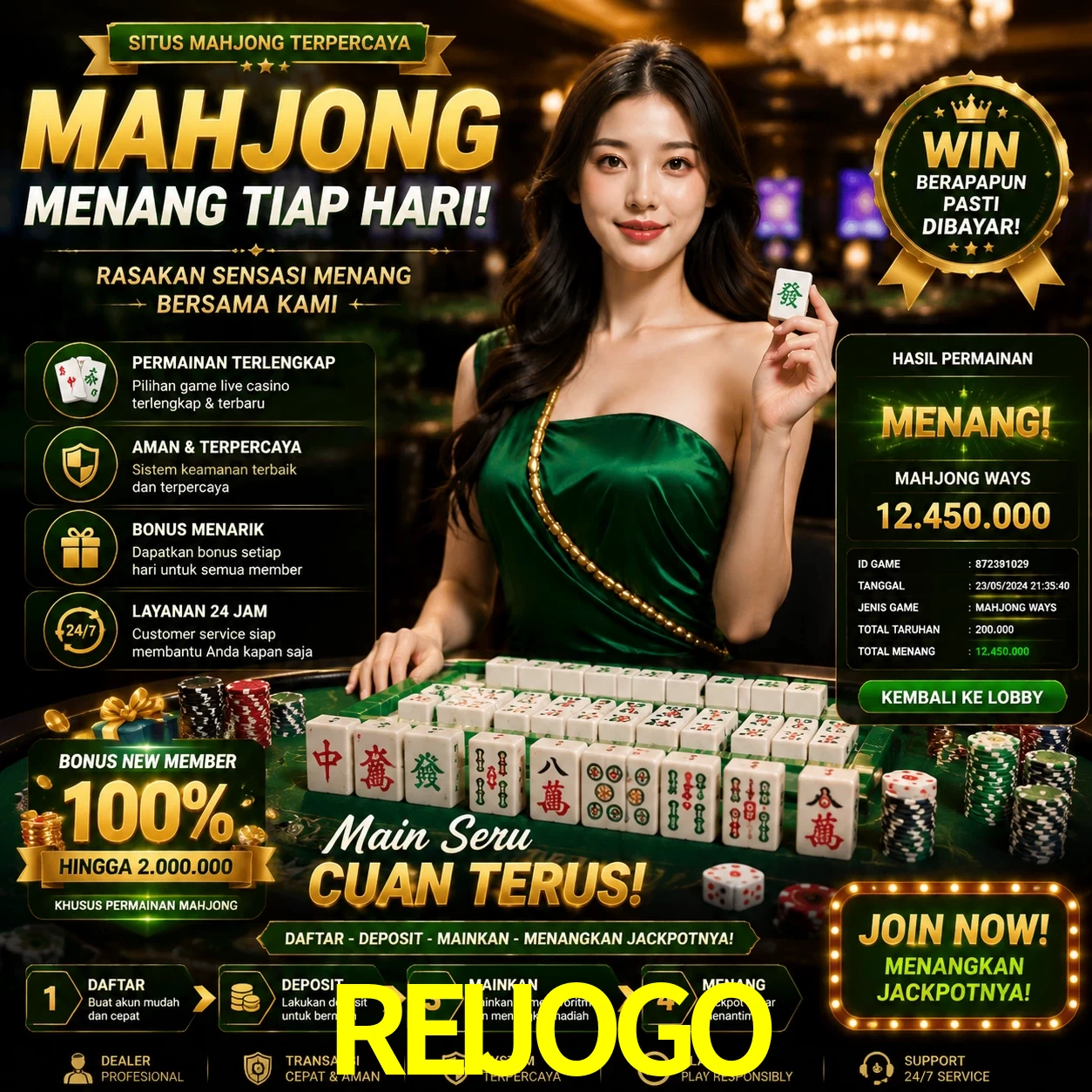 Cashback VIP REIJOGO - reembolso semanal